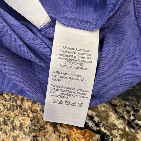 NWT J. Crew Men's Bistro Blue/Purple Washed Jersey Tee - Picture 9 of 9